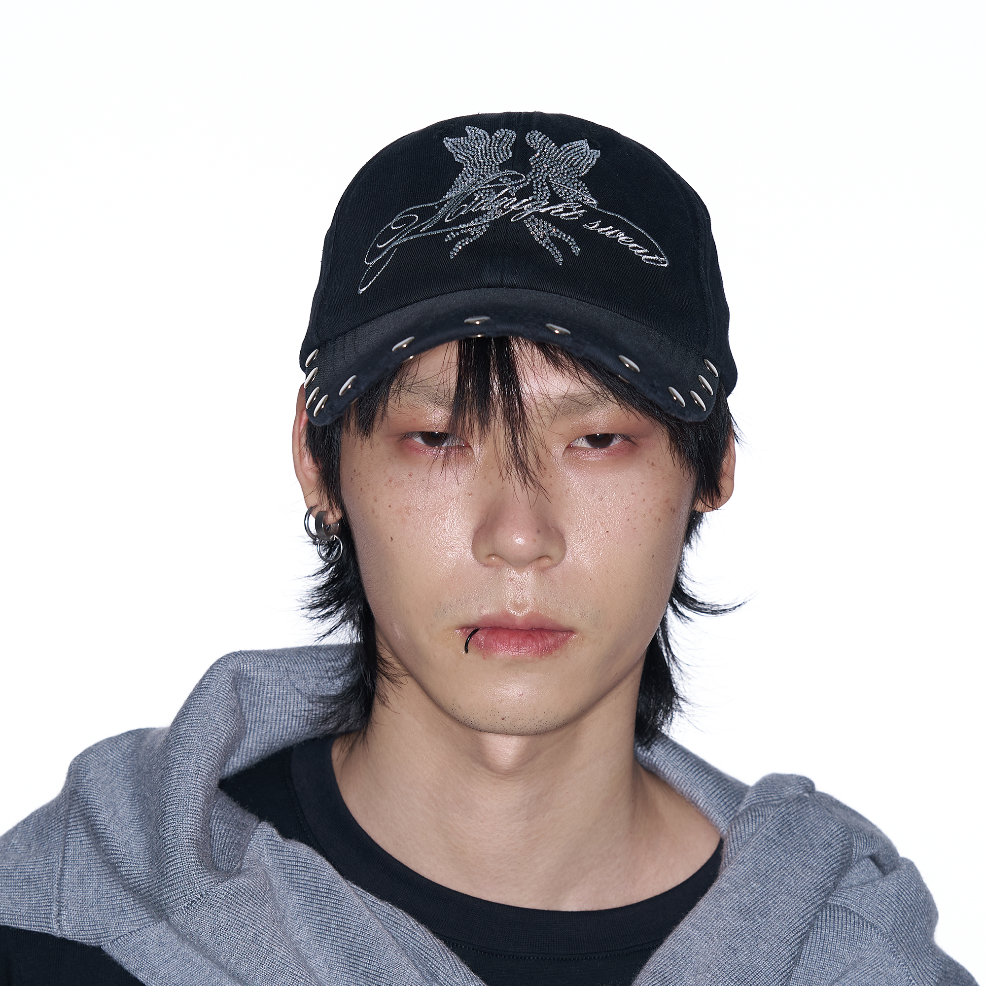 SANB Washed Angel Diamond Baseball Cap