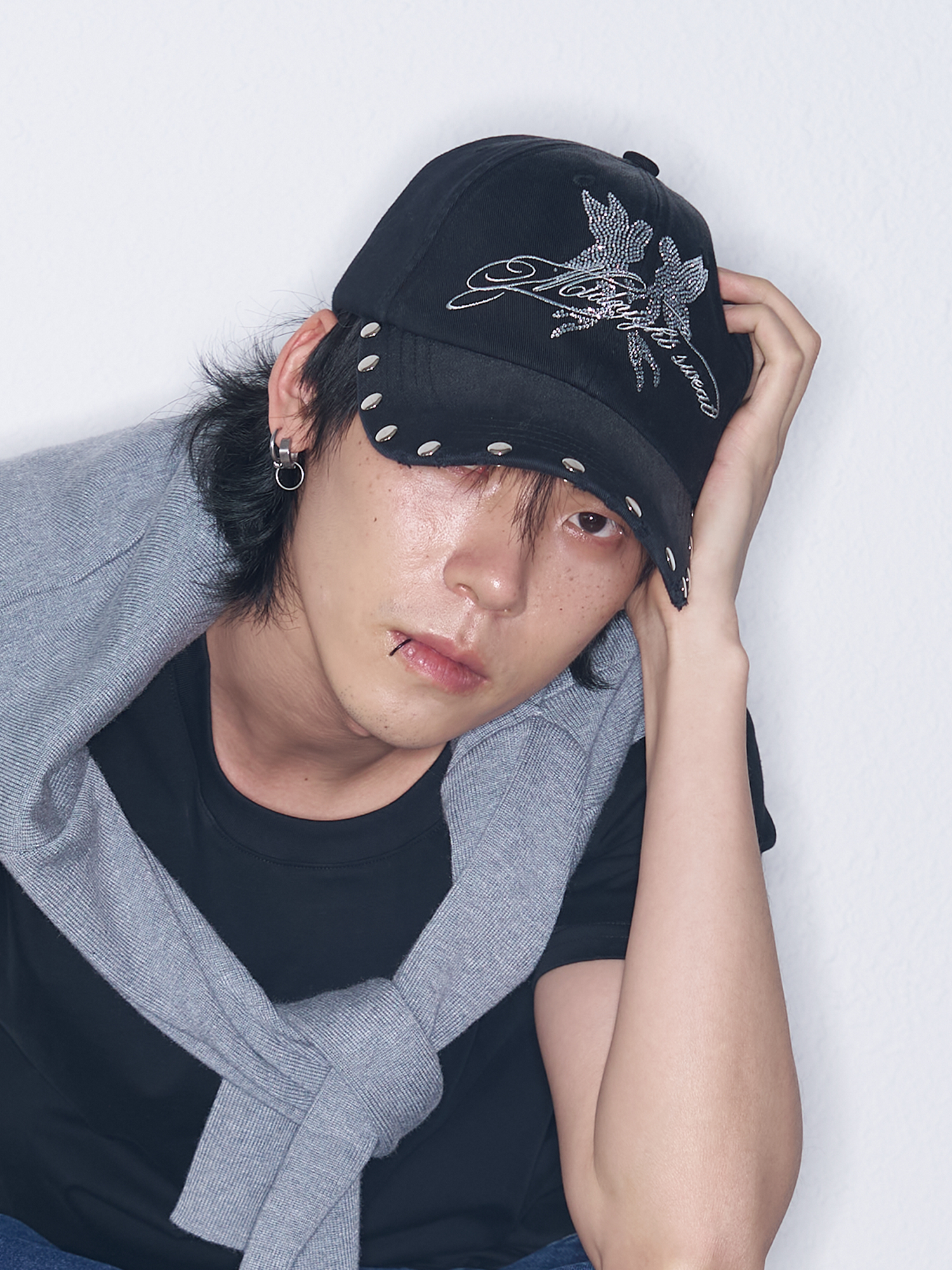 SANB Washed Angel Diamond Baseball Cap