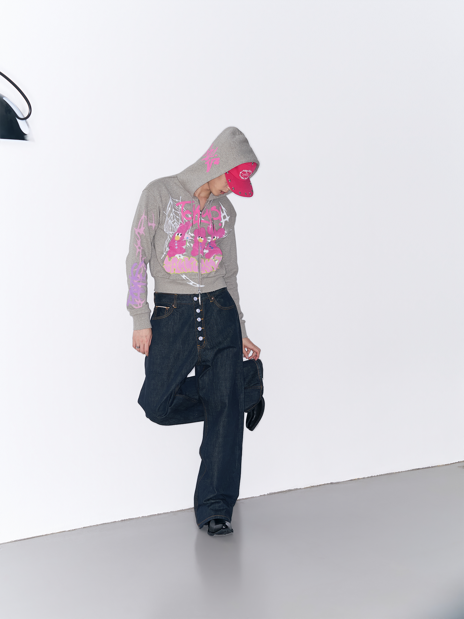SANB Star-Studded Embroidered Pillbox Cap