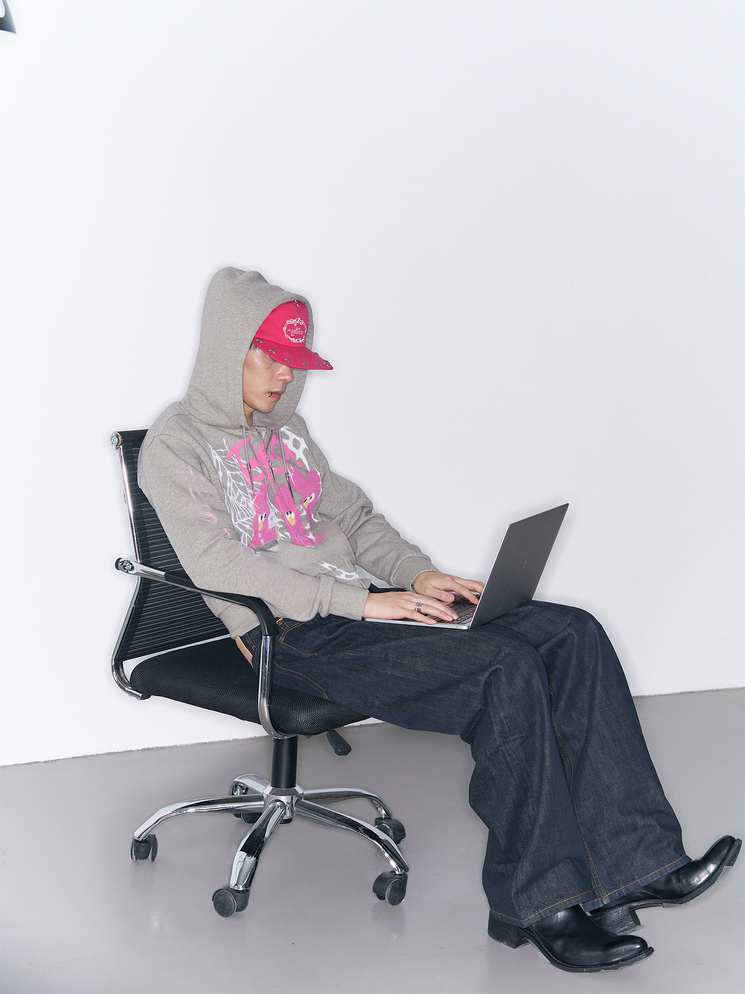 SANB Star-Studded Embroidered Pillbox Cap