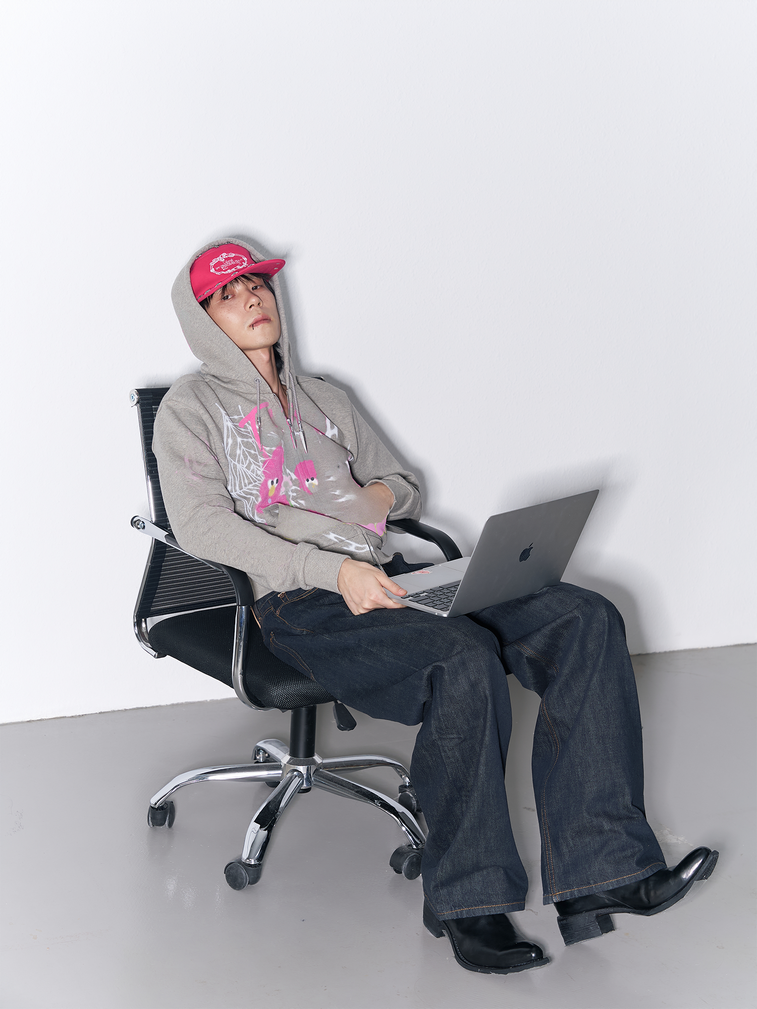 SANB Star-Studded Embroidered Pillbox Cap