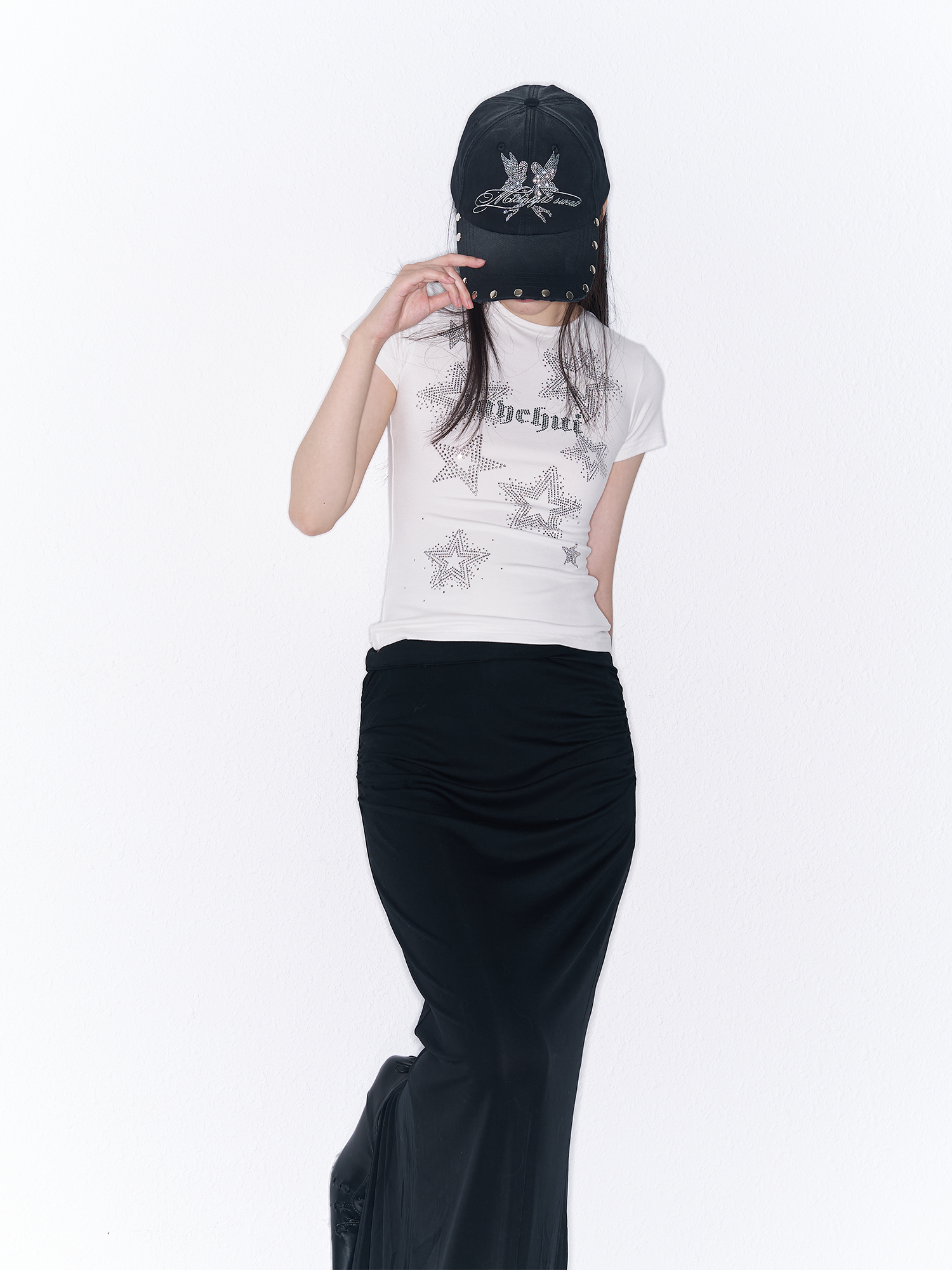 SANB Washed Angel Diamond Baseball Cap