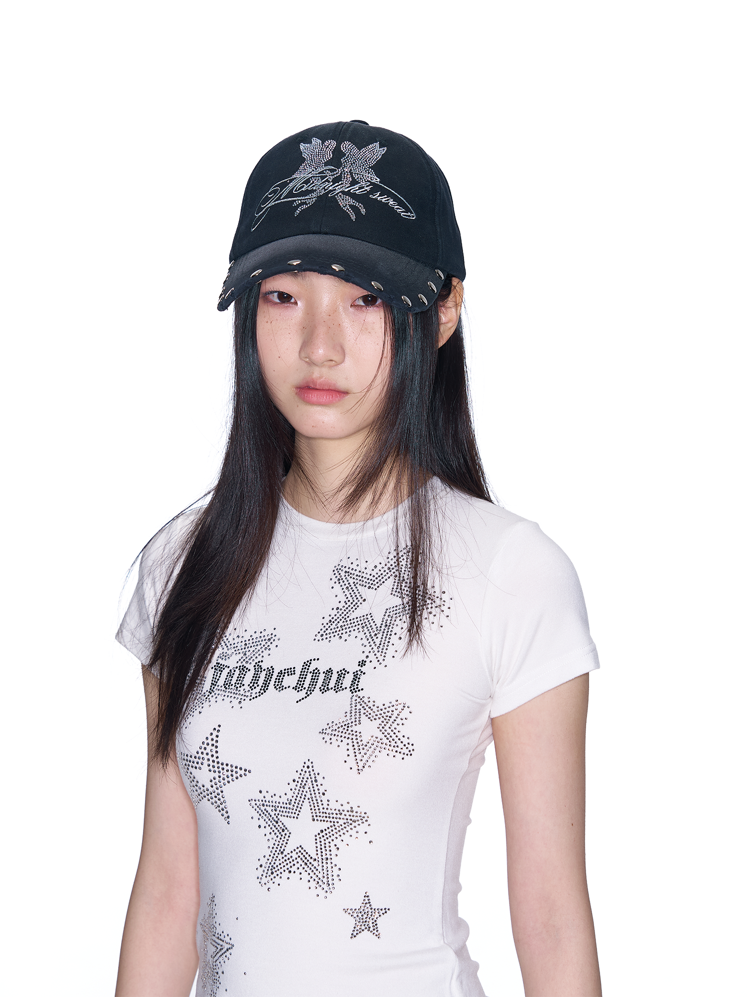 SANB Washed Angel Diamond Baseball Cap