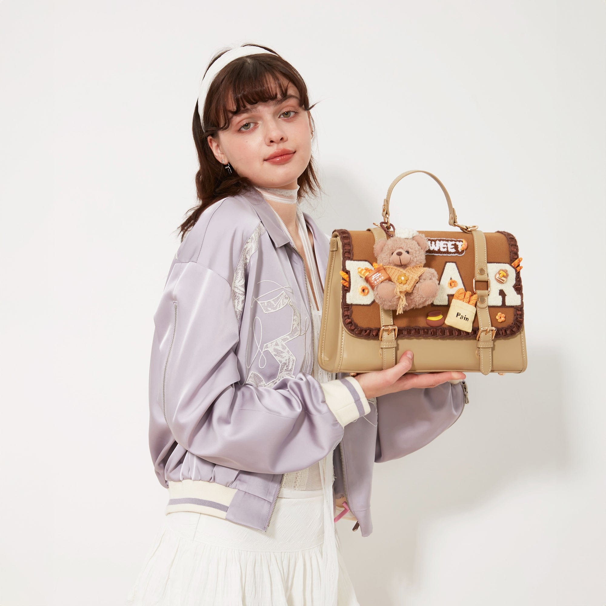 BLING BOX Baker Bear Flap Backpack