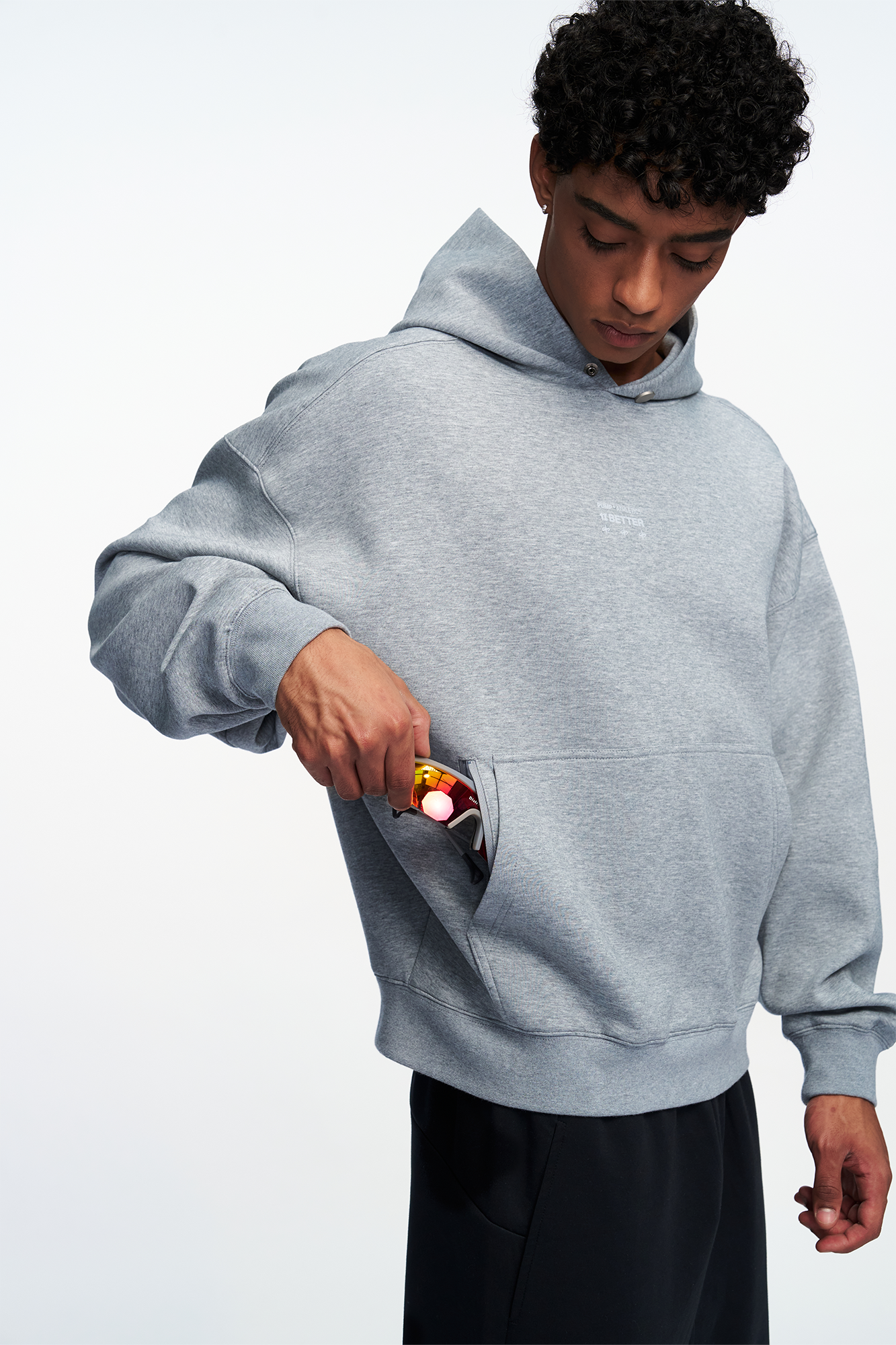 PUMPPLUS Essential Graphic Hoodie, premium urban and streetwear designers apparel on PROJECTISR.com, PUMPPLUS