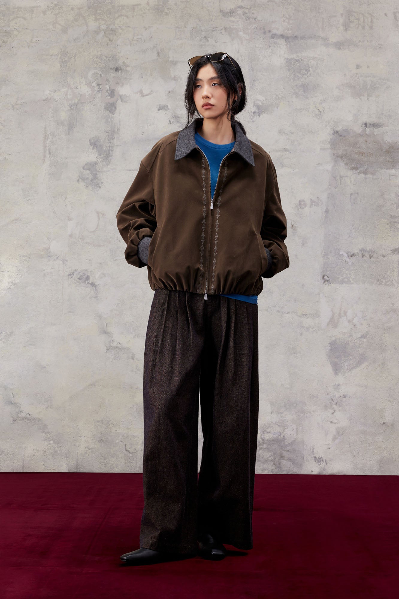 ALVNG AR ANTS Essential Pleats Linen-Blend Wide-Leg Pants, premium urban and streetwear designers apparel on PROJECTISR.com, ALVNG AR ANTS