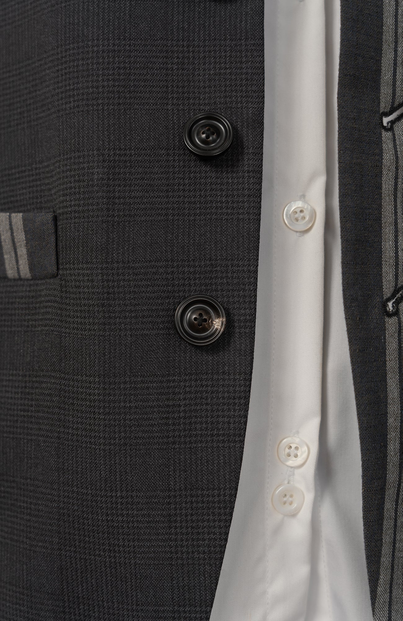 MOITIEDEPETALE Stripe-Spliced Double Layer Vest