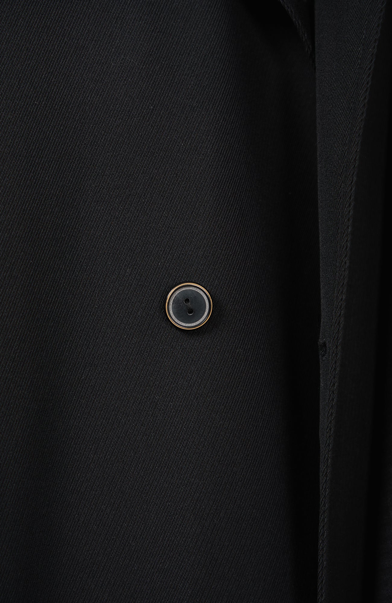 MOITIEDEPETALE Leather Paneled Belted Oversized Trench