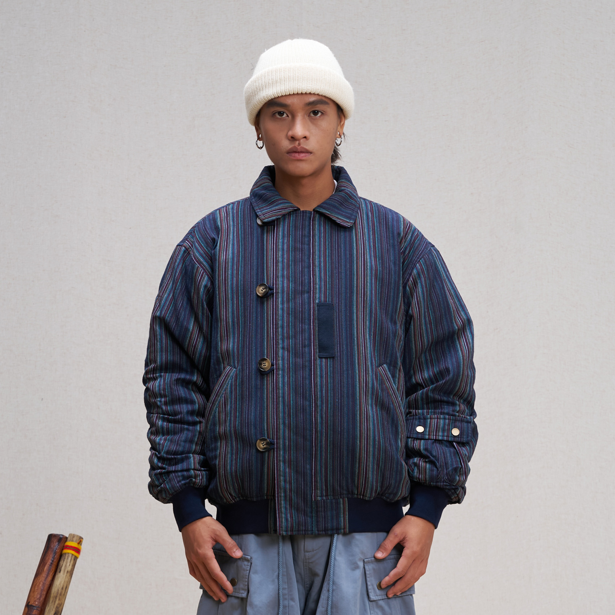 UNLIMITED MOTE Asym Utility Padded Bomber Jacket