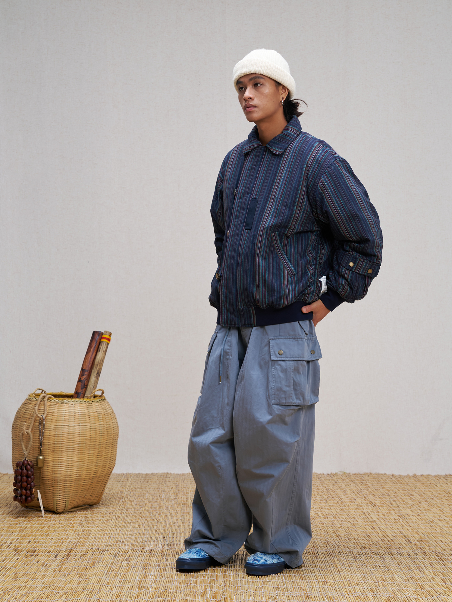 UNLIMITED MOTE Asym Utility Padded Bomber Jacket