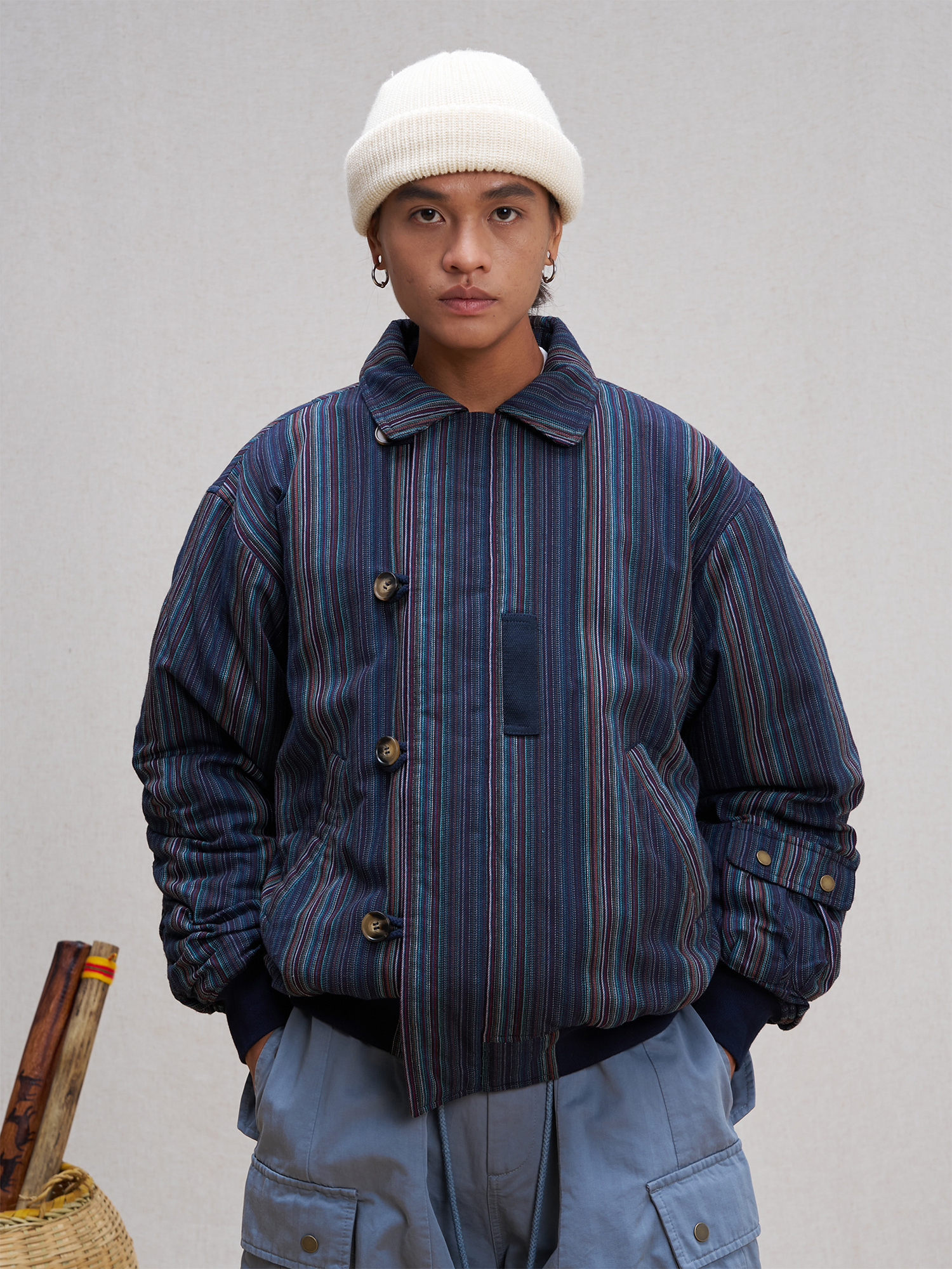 UNLIMITED MOTE Asym Utility Padded Bomber Jacket