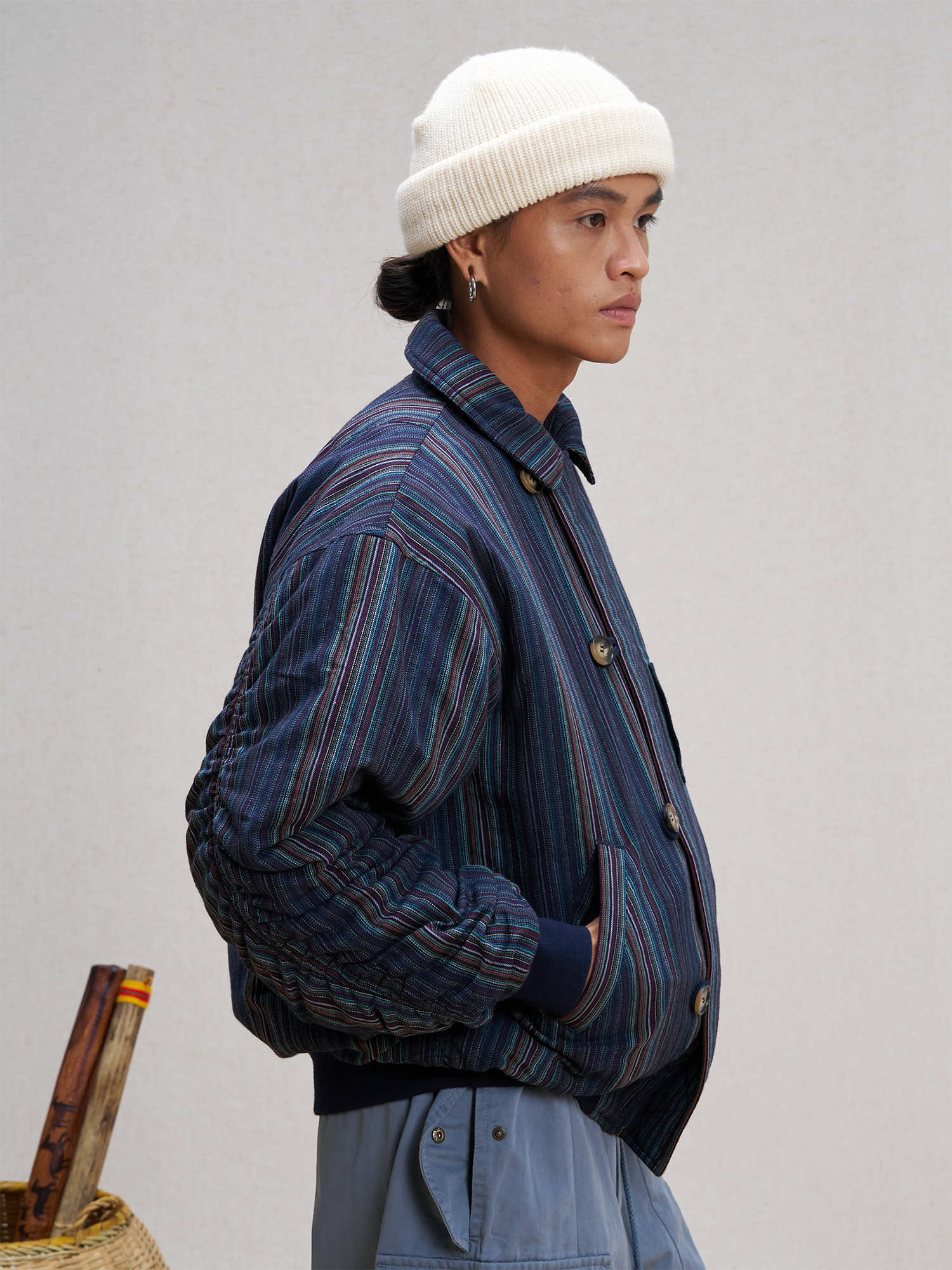 UNLIMITED MOTE Asym Utility Padded Bomber Jacket