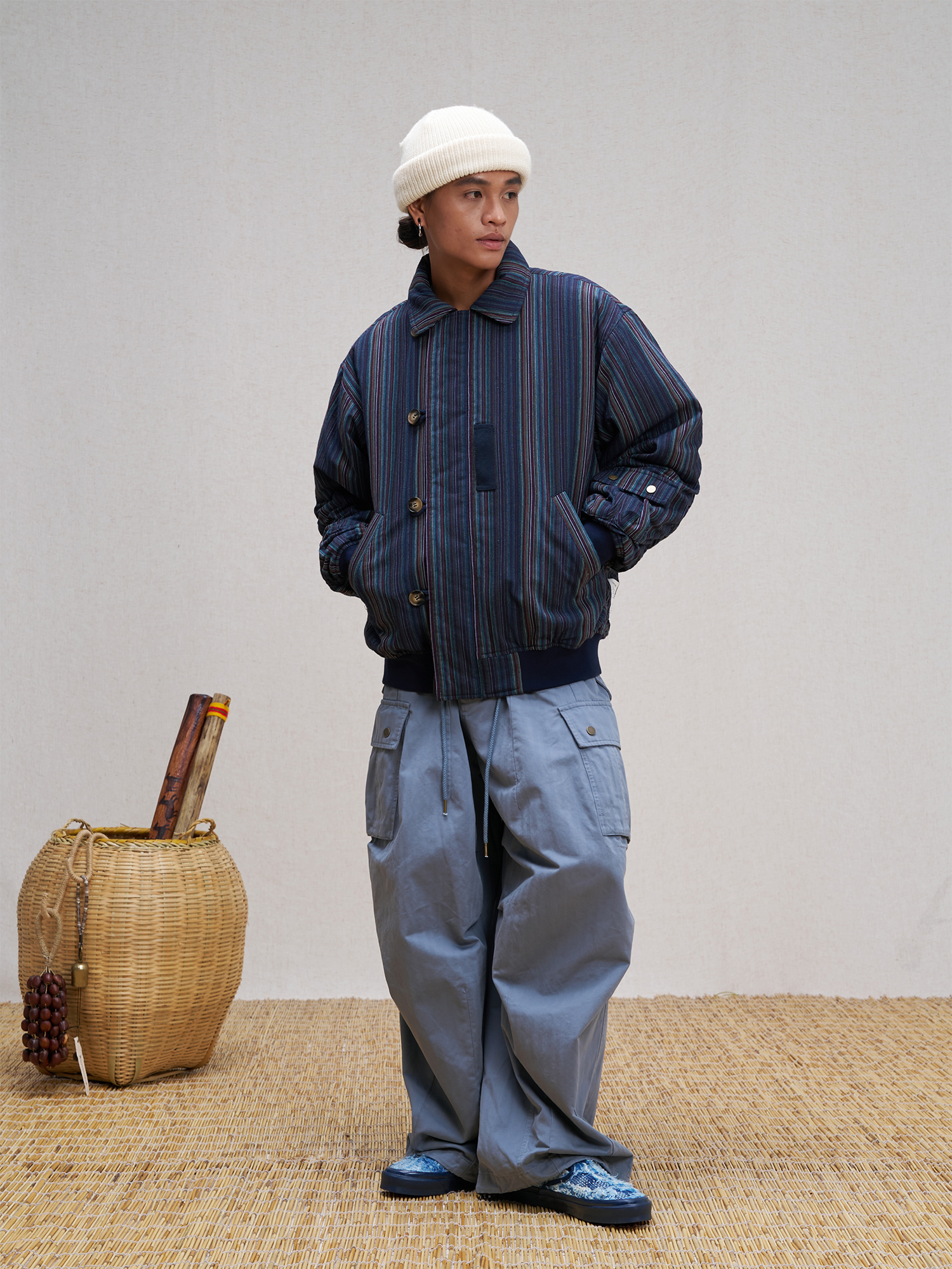 UNLIMITED MOTE Asym Utility Padded Bomber Jacket