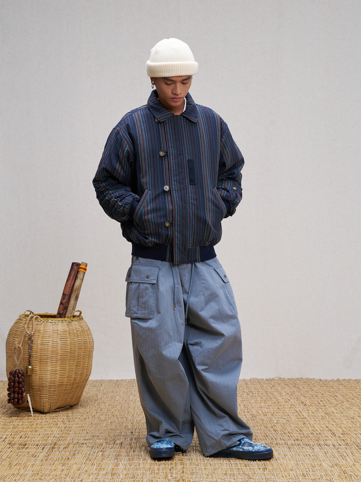 UNLIMITED MOTE Asym Utility Padded Bomber Jacket