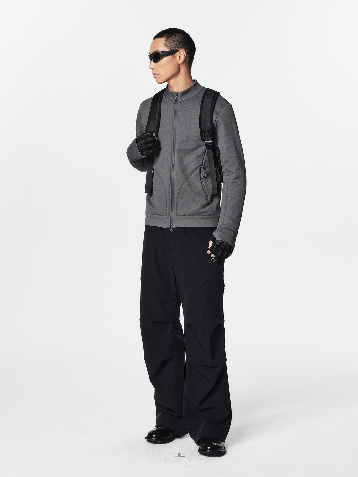 CATSSTAC Seamless Knit Mock-Neck Jacket