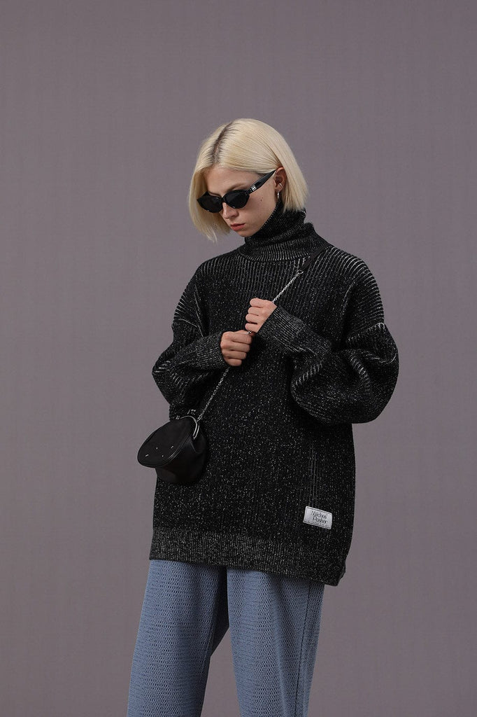 MIICHOUS Faded Stripe Turtleneck Sweater, premium urban and streetwear designers apparel on PROJECTISR.com, Miichous