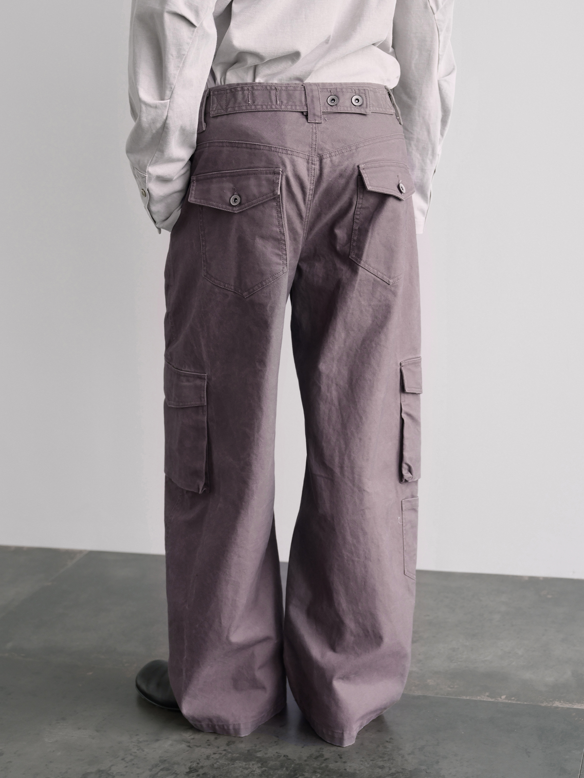 ORGANIC EMOTION Multi-Pocket Washed Retro Cargo Pants