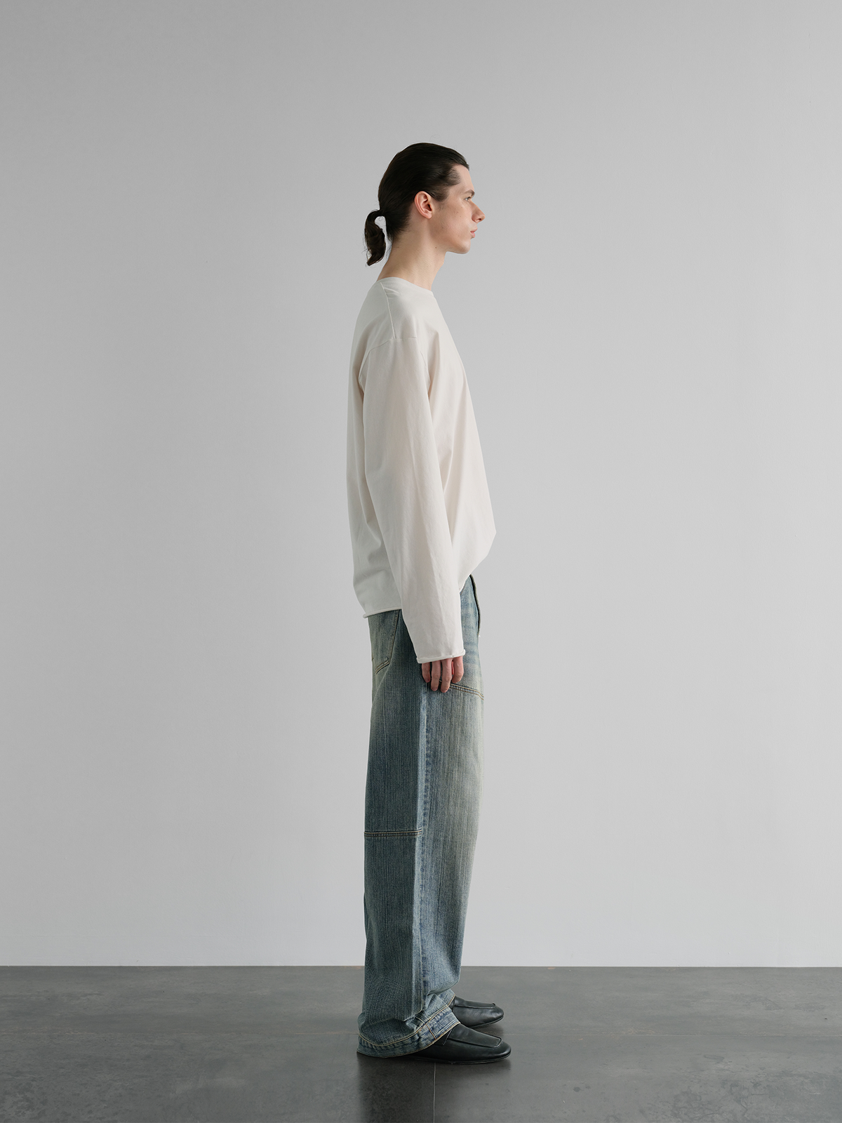ORGANIC EMOTION Retro Washed Straight-Leg Jeans