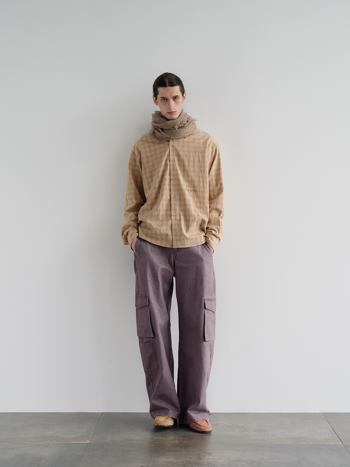 ORGANIC EMOTION Multi-Pocket Washed Retro Cargo Pants