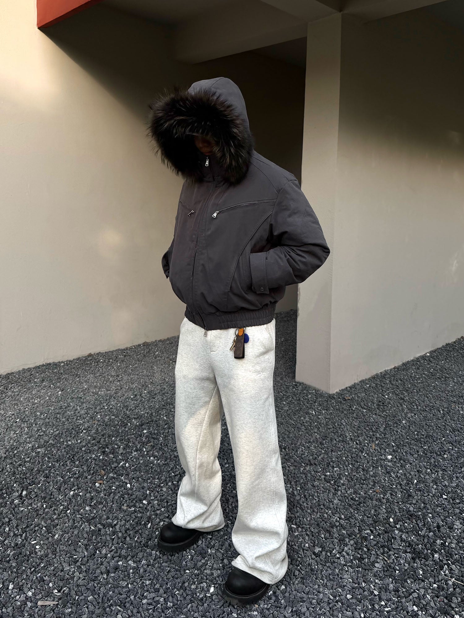 CATSSTAC Detachable Hood Down Jacket, premium urban and streetwear designers apparel on PROJECTISR.com, CATSSTAC