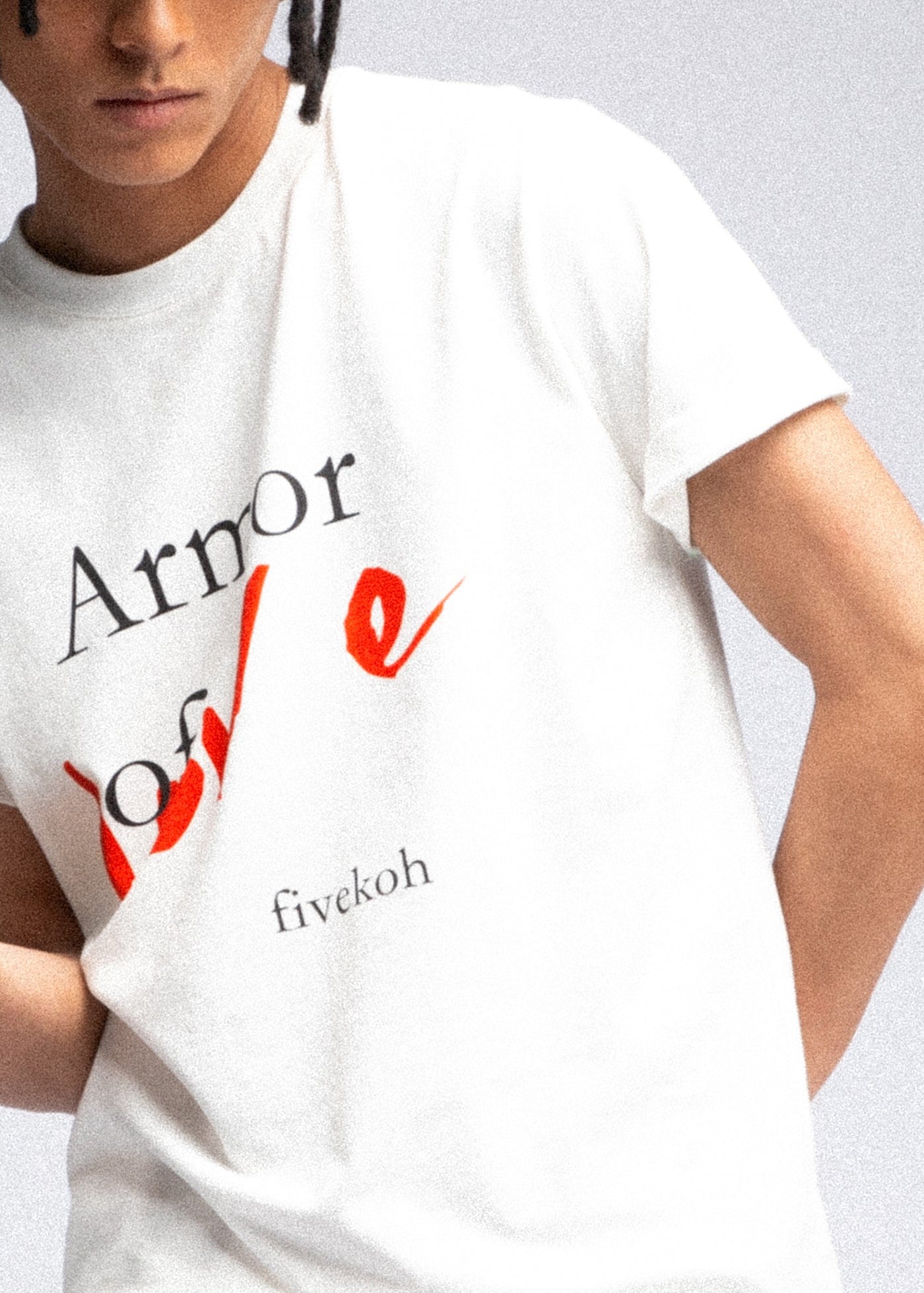 FIVEKOH Armor of Love Slogan T-Shirt