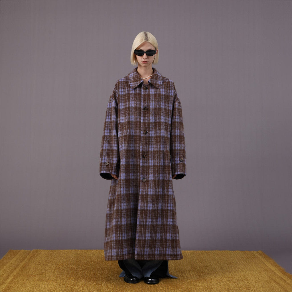 MIICHOUS Plaid Coat, premium urban and streetwear designers apparel on PROJECTISR.com, Miichous