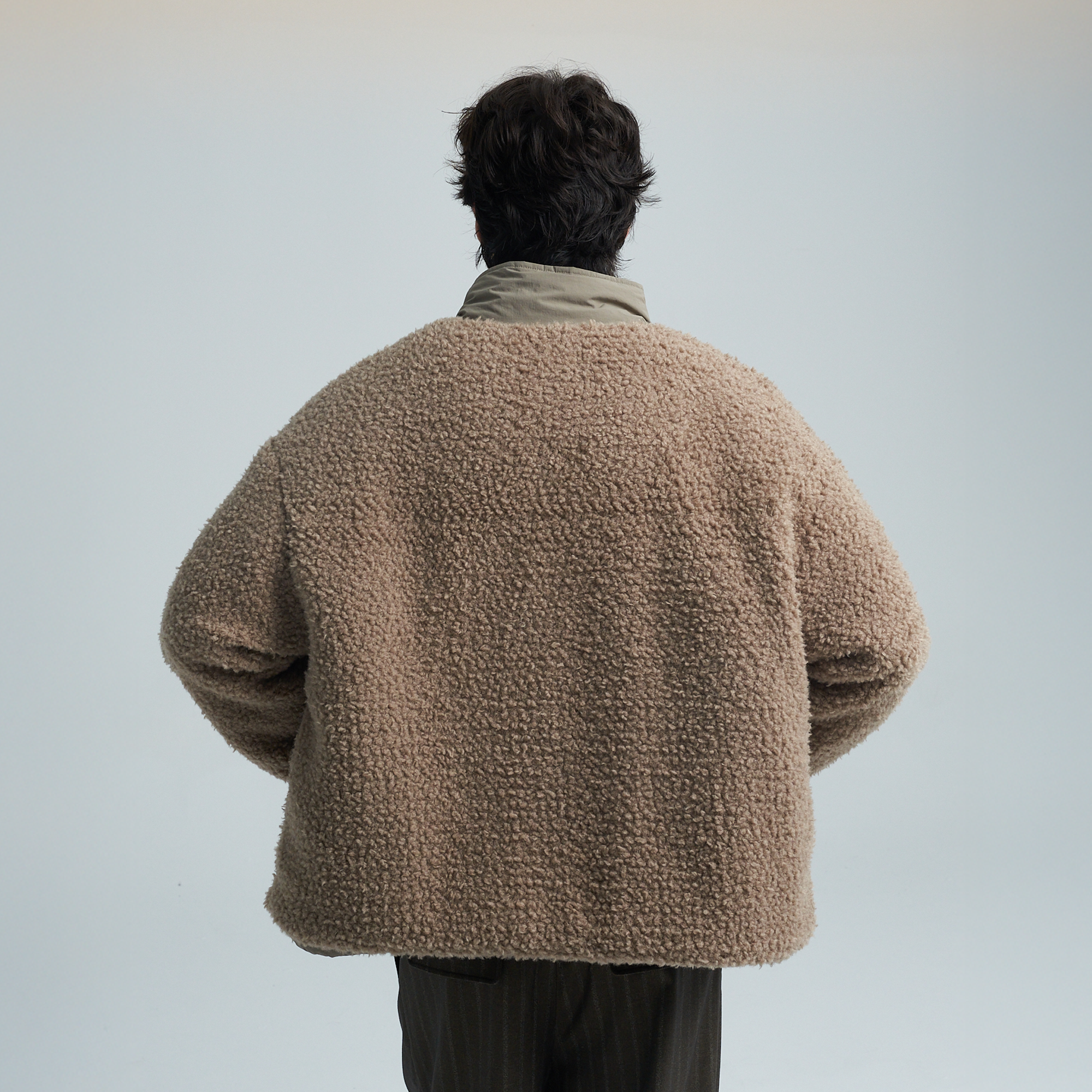 SAME FLOW Reversible Fleece-Lined Puffer
