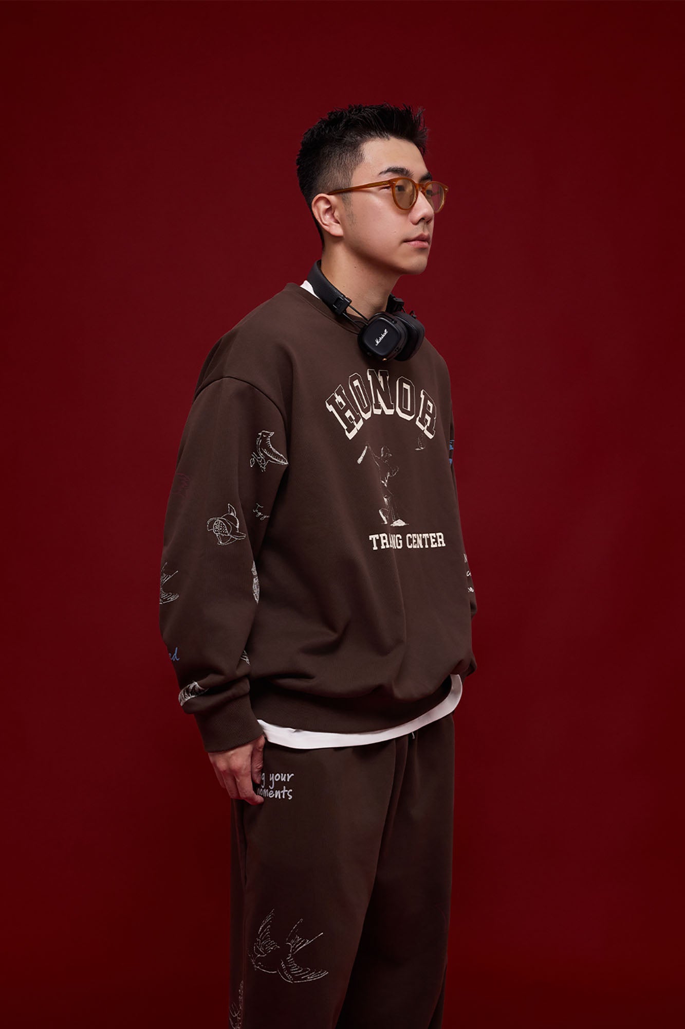 BANANA CLUB Classic Doodle Graphic Sweatshirt