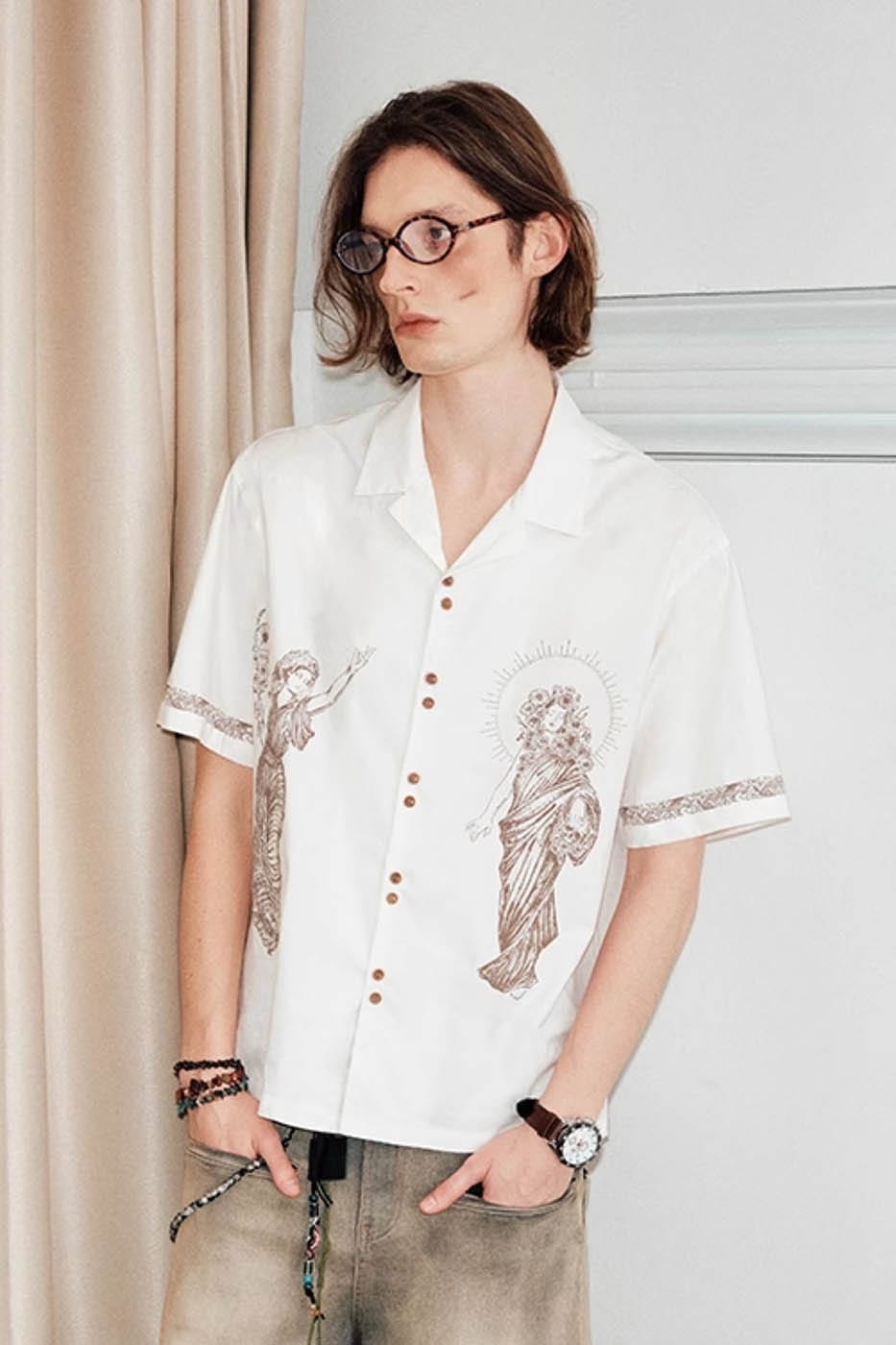 KREATE Prodigy Sculptural Cuban Half Shirt