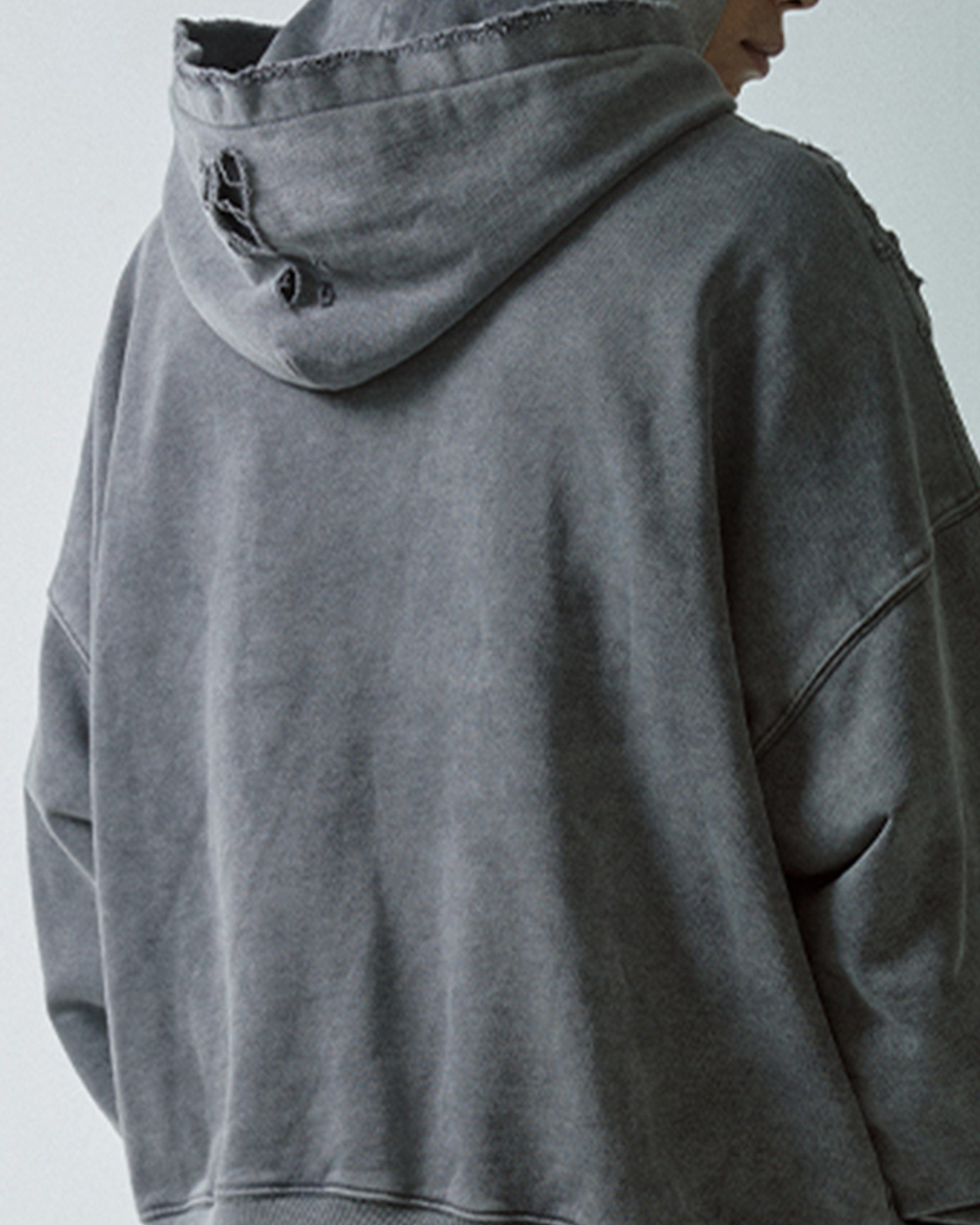 F2CE Essential Oversized Distressed Hoodie