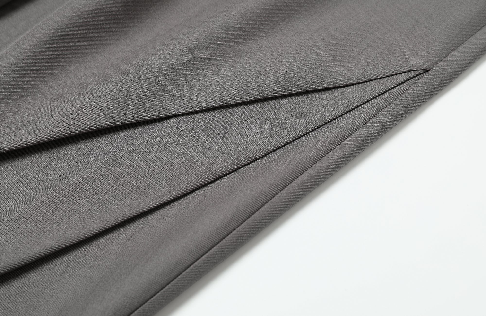 TGNS Elastic Waistband Pleated Wide-Leg Trousers