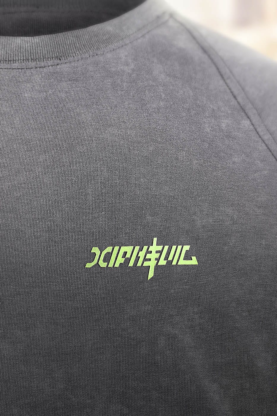 XIPHEVIL Spliced Luminescence LOGO T-Shirt, premium urban and streetwear designers apparel on PROJECTISR.com, XIPHEVIL