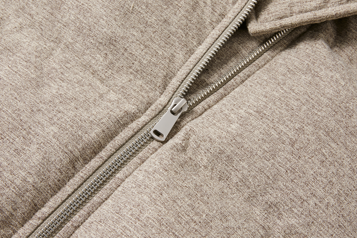 KREATE Asymmetrical Placket Multi-Collar Down Jacket