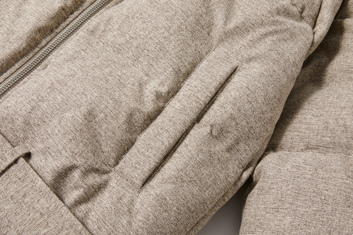 KREATE Asymmetrical Placket Multi-Collar Down Jacket