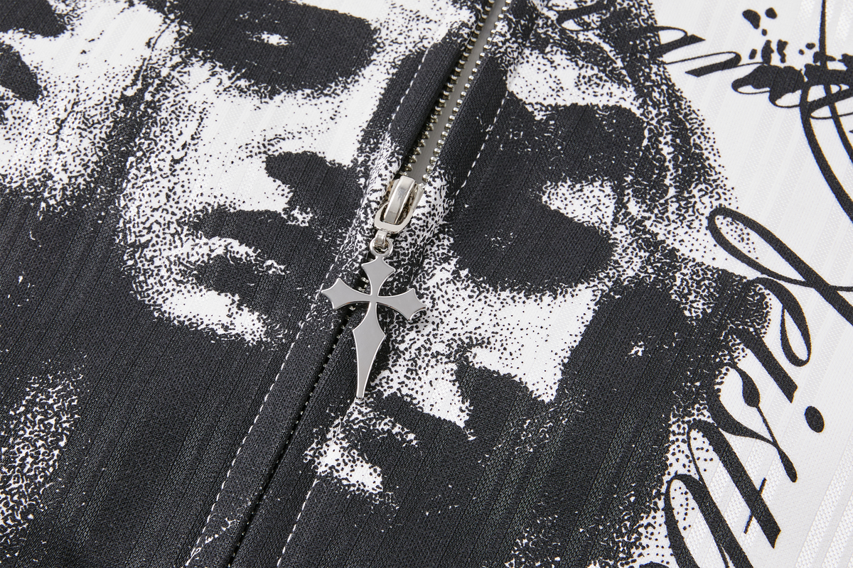 PASET Gothic Striped Embroidered Portrait Jacket