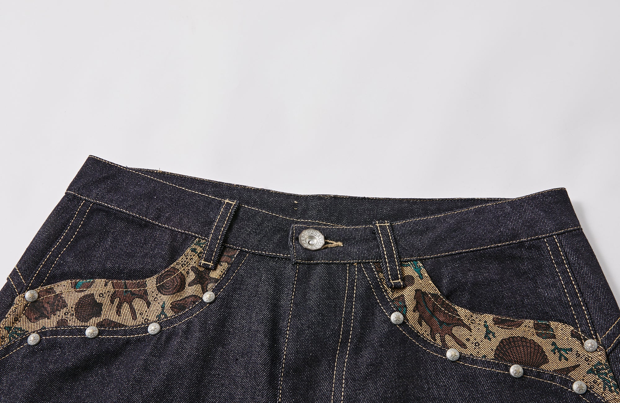 PASET Barn Cuffed Wide-Leg Jeans