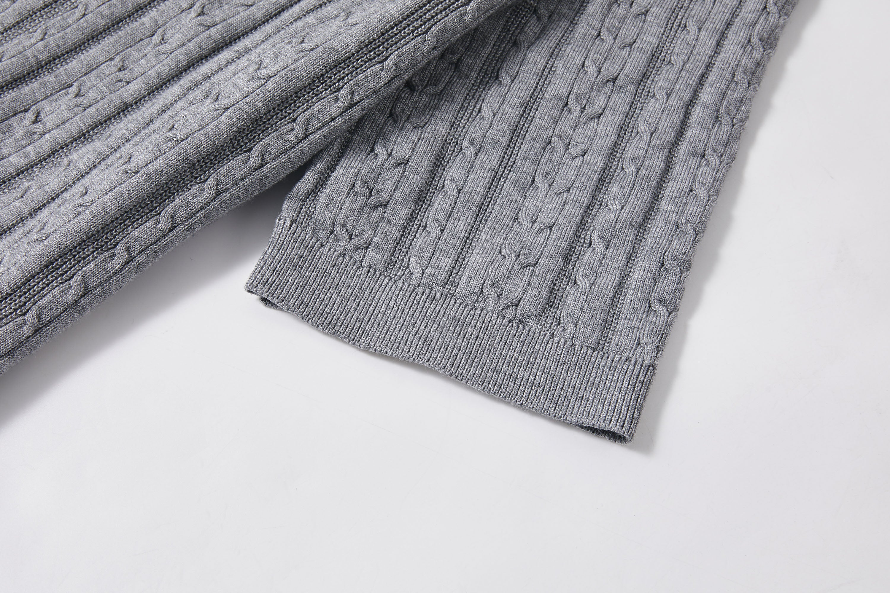KREATE Faux Layered Cable-Knit Half Shirt, premium urban and streetwear designers apparel on PROJECTISR.com, KREATE