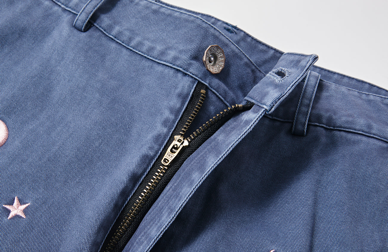 PASET Unicorn Embroidered Cargo Shorts