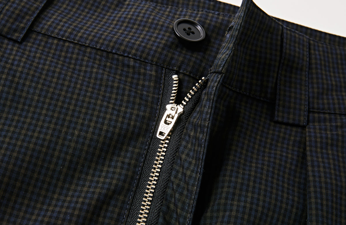 FMACM Detachable Plaid Straight-Leg Pants
