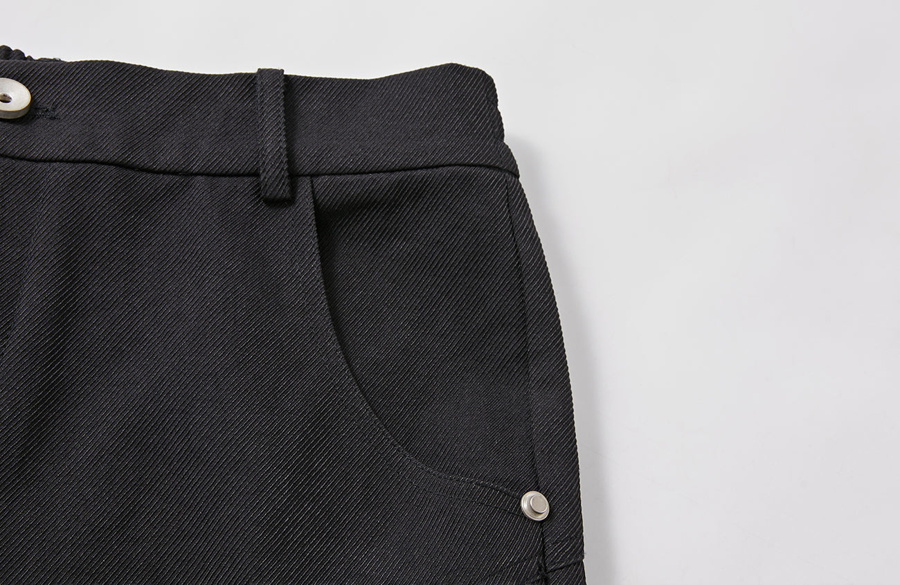 PASET Knee Paneled Flared Trousers