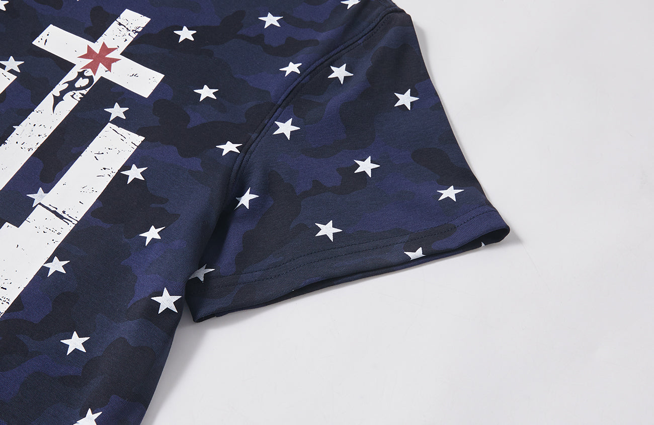 PASET Star Camo Cross Graphic Tee