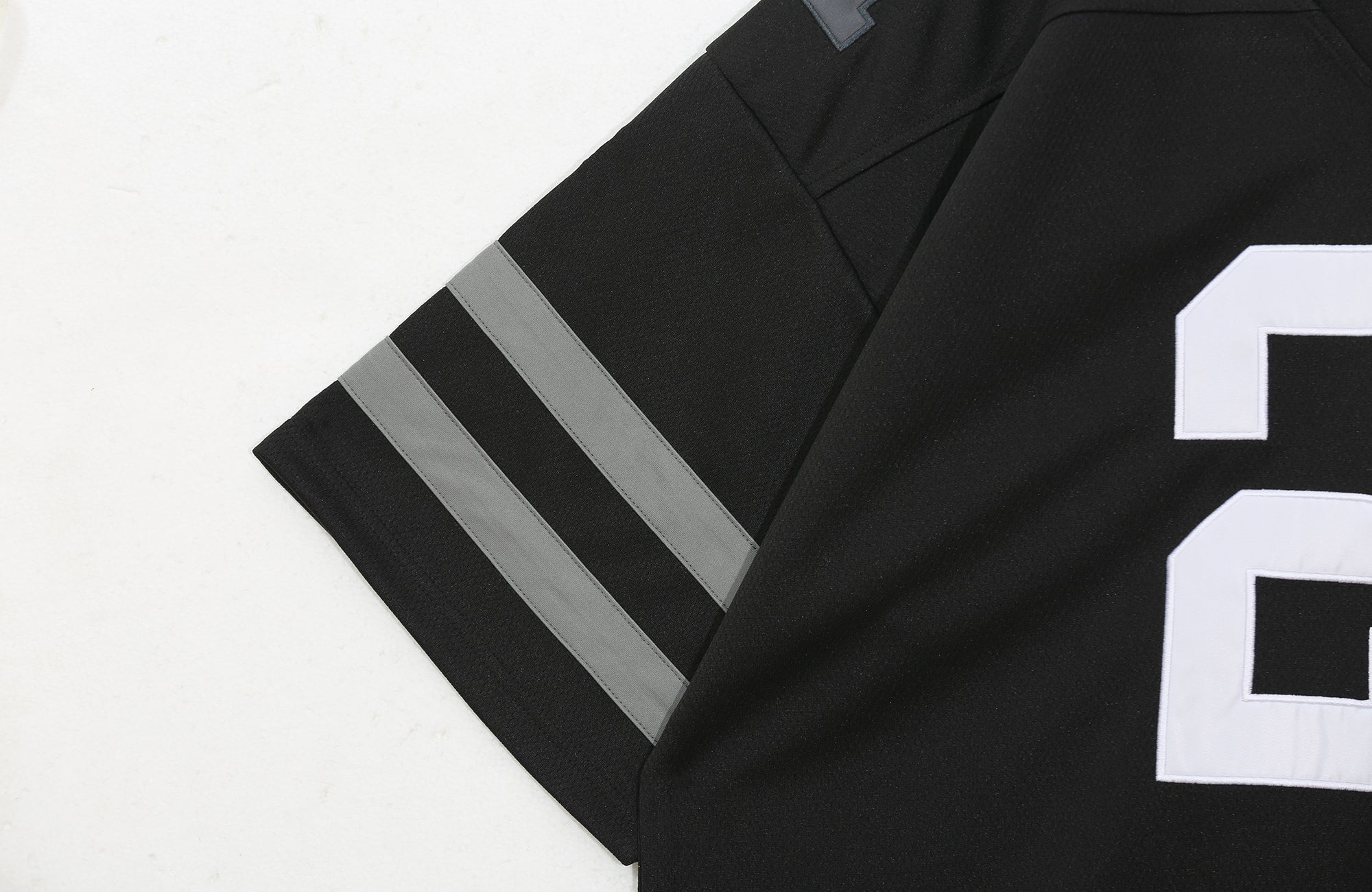 UNTILWERICH V-Neck Striped Hockey Short-Sleeve Jersey