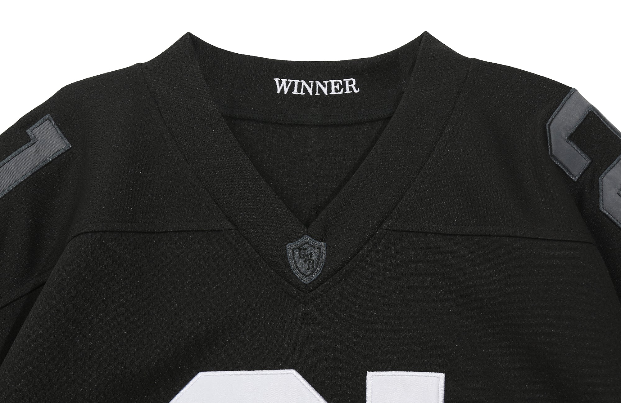 UNTILWERICH V-Neck Striped Hockey Long-Sleeve Jersey