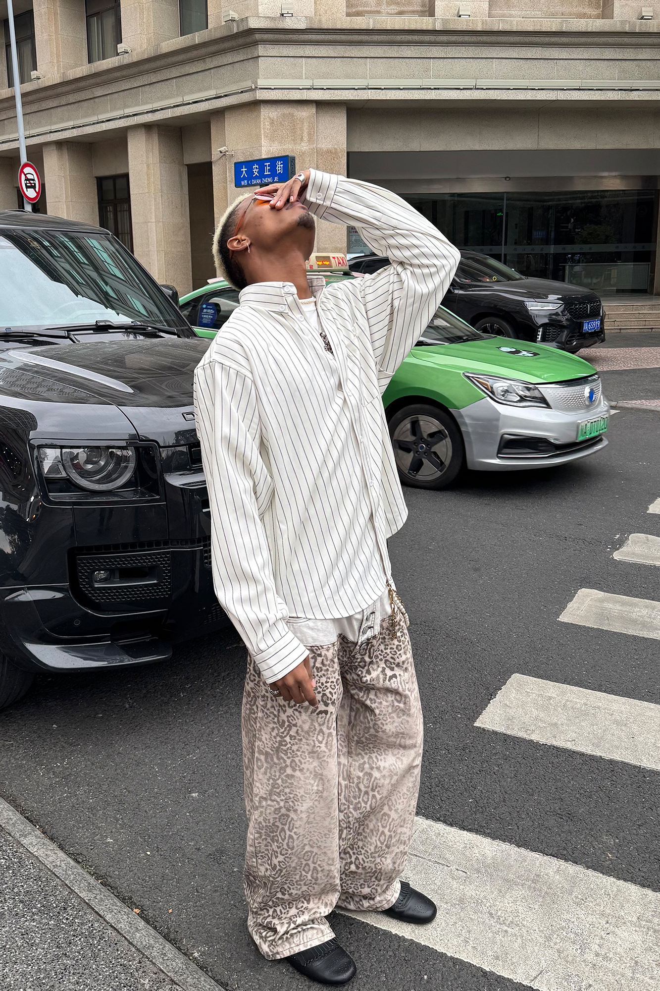 STEEPC Striped Oversized Shirt, premium urban and streetwear designers apparel on PROJECTISR.com, STEEPC