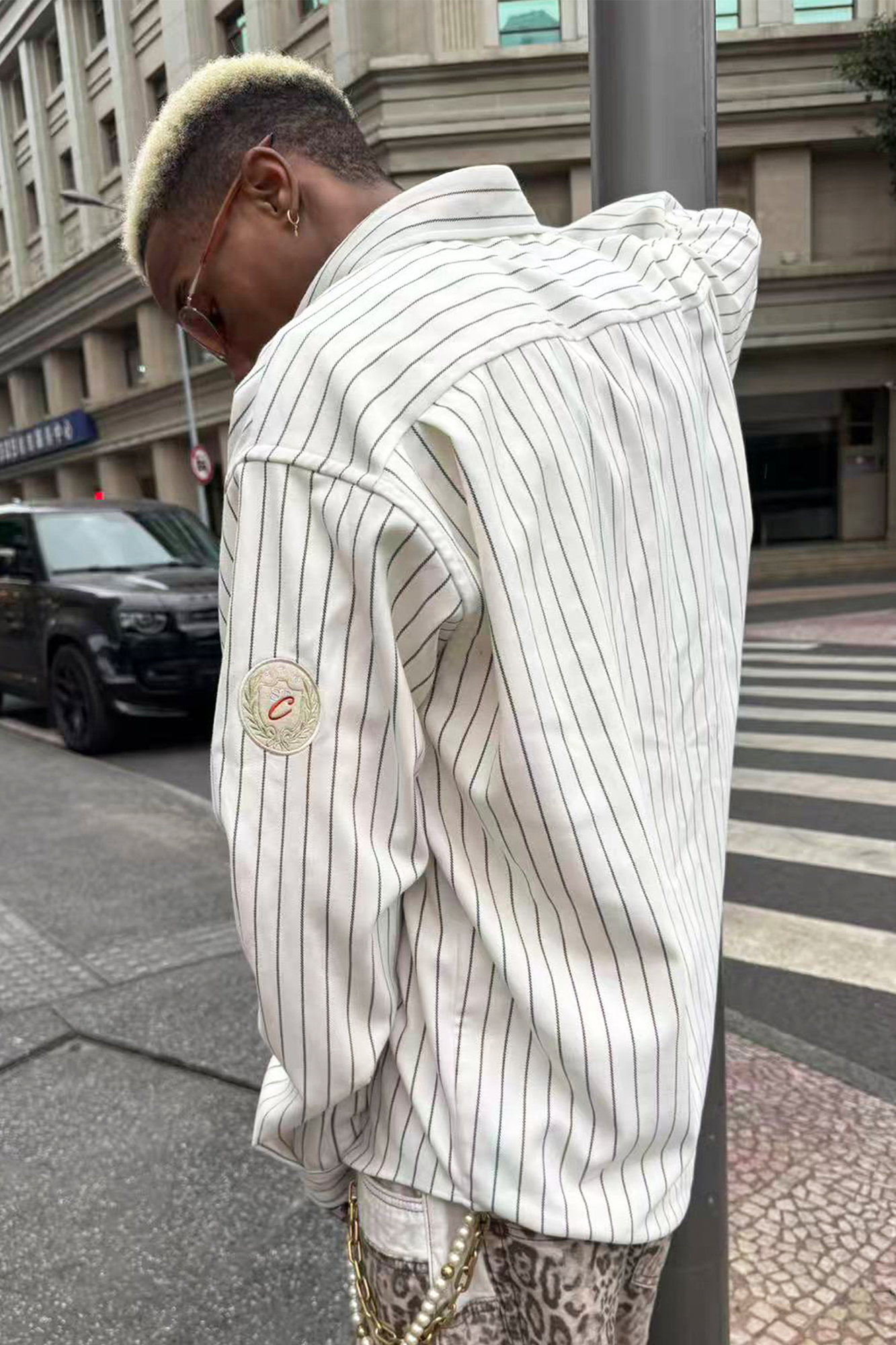 STEEPC Striped Oversized Shirt, premium urban and streetwear designers apparel on PROJECTISR.com, STEEPC