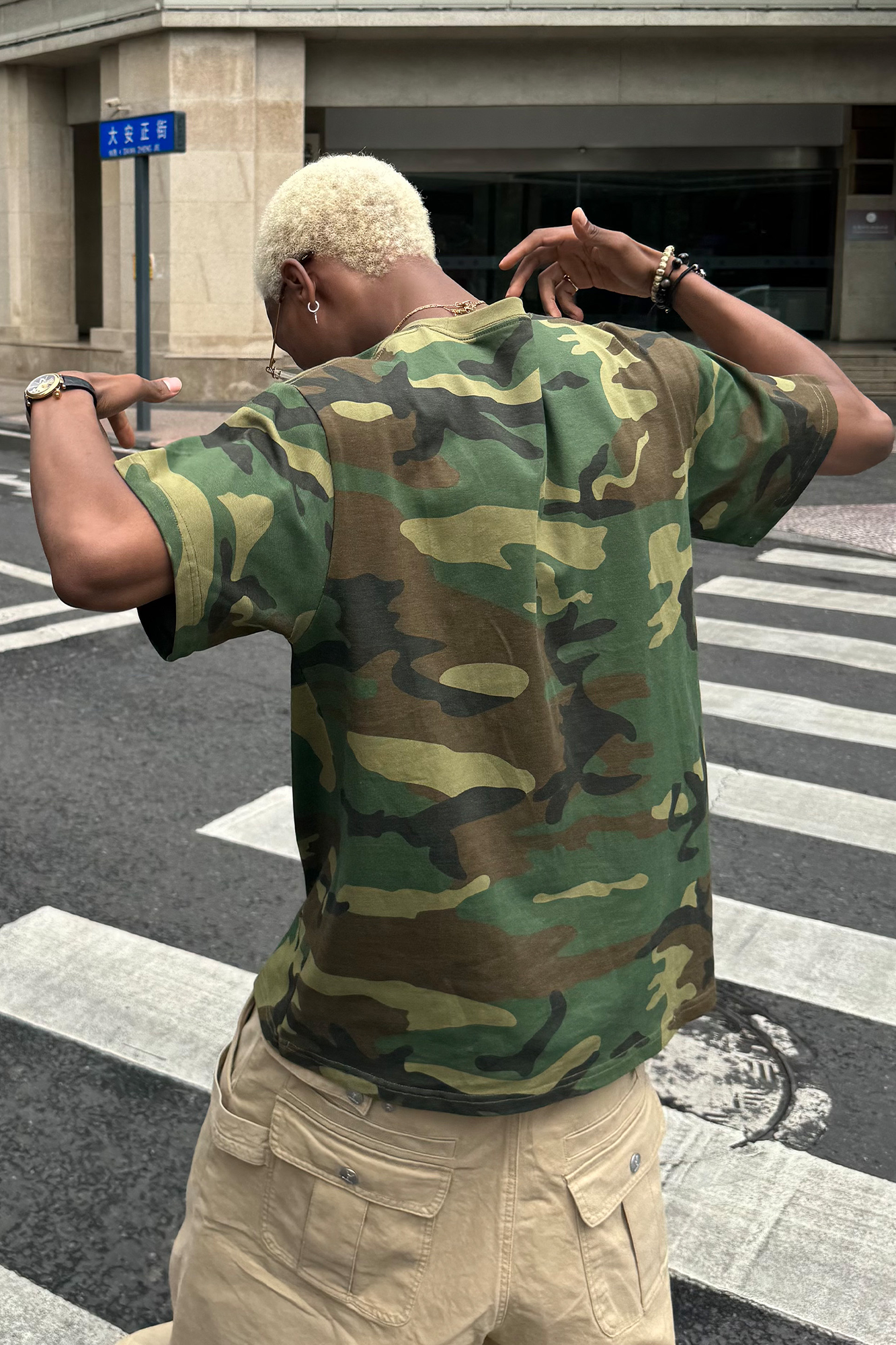 STEEPC Camo Slogan Graphic T-Shirt, premium urban and streetwear designers apparel on PROJECTISR.com, STEEPC