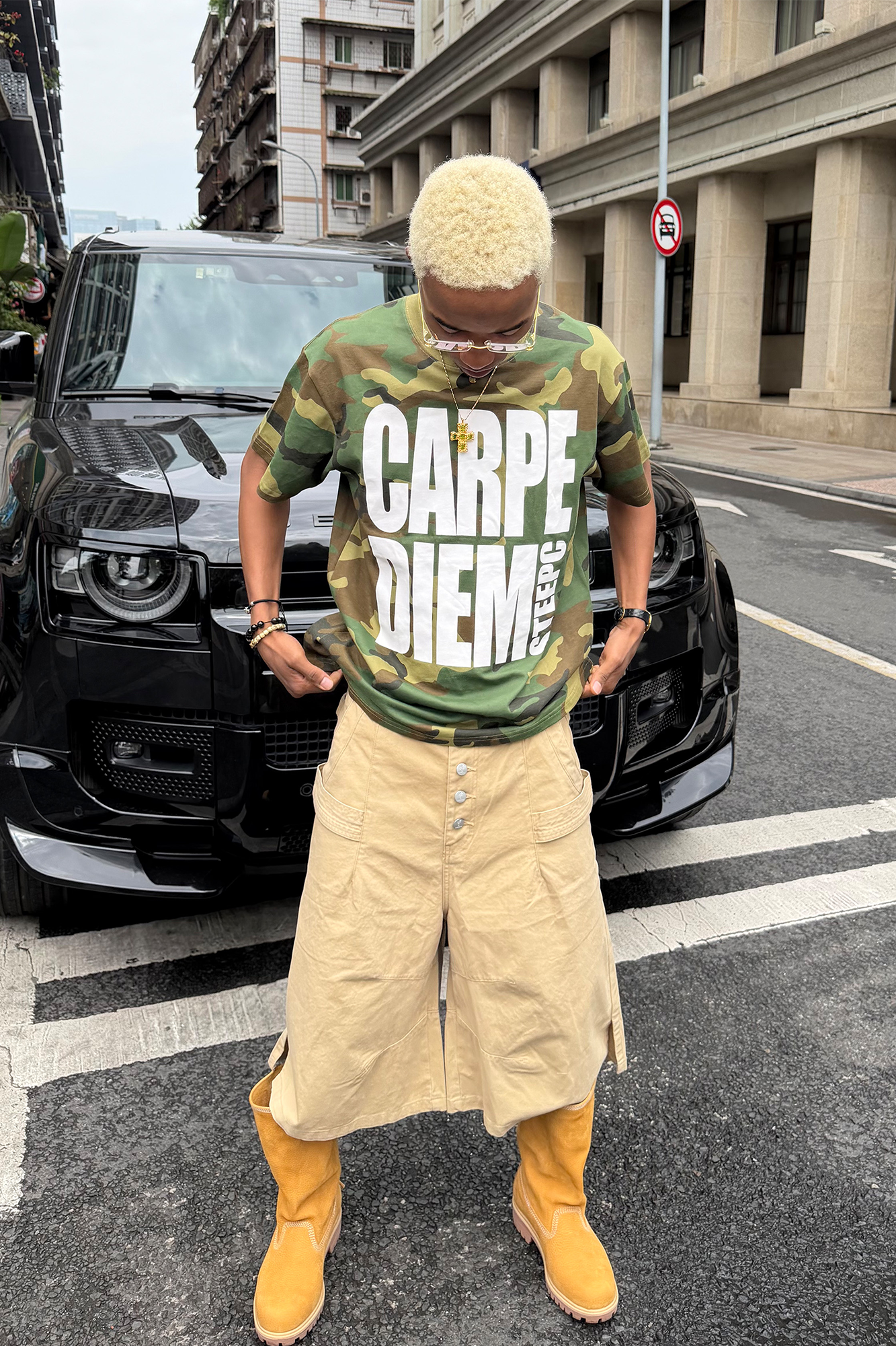 STEEPC Camo Slogan Graphic T-Shirt, premium urban and streetwear designers apparel on PROJECTISR.com, STEEPC