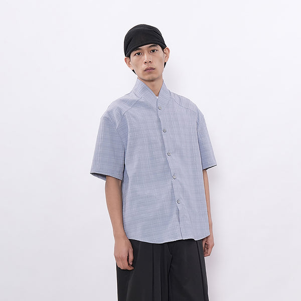 7440 37 1 Cross-Yoke Check Shirt