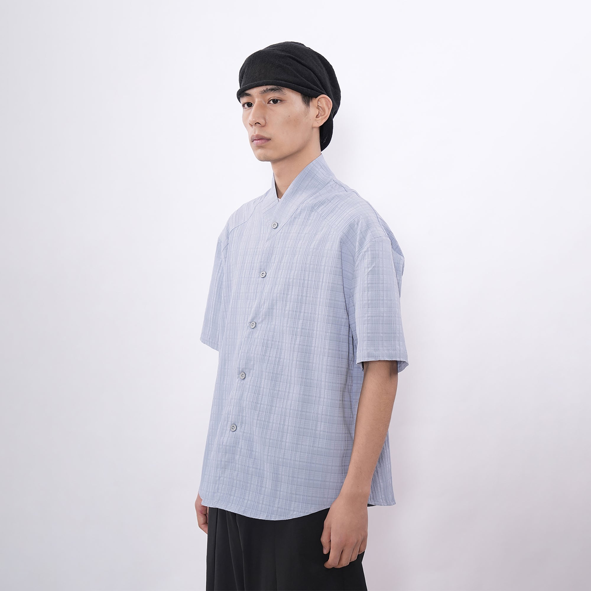 7440 37 1 Cross-Yoke Check Shirt, premium urban and streetwear designers apparel on PROJECTISR.com, 7440 37 1