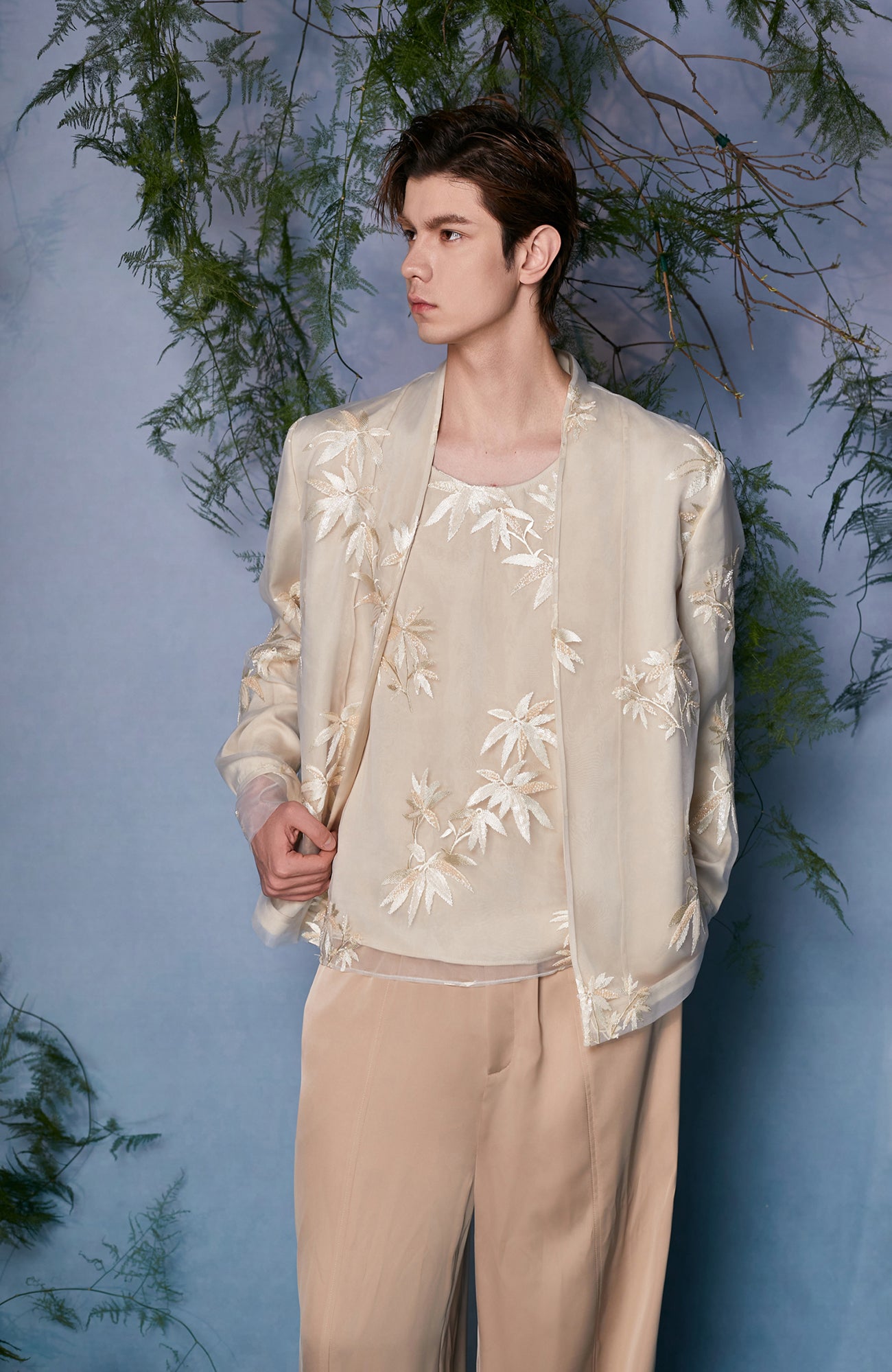 JIECHI Floral Embroidered Bomber Jacket, premium urban and streetwear designers apparel on PROJECTISR.com, JIECHI